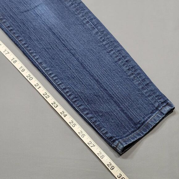 Loft Outlet Blue Jeans Stretch Modern Skinny Denim Classic Midrise Womens Size 8 - Picture 8 of 12